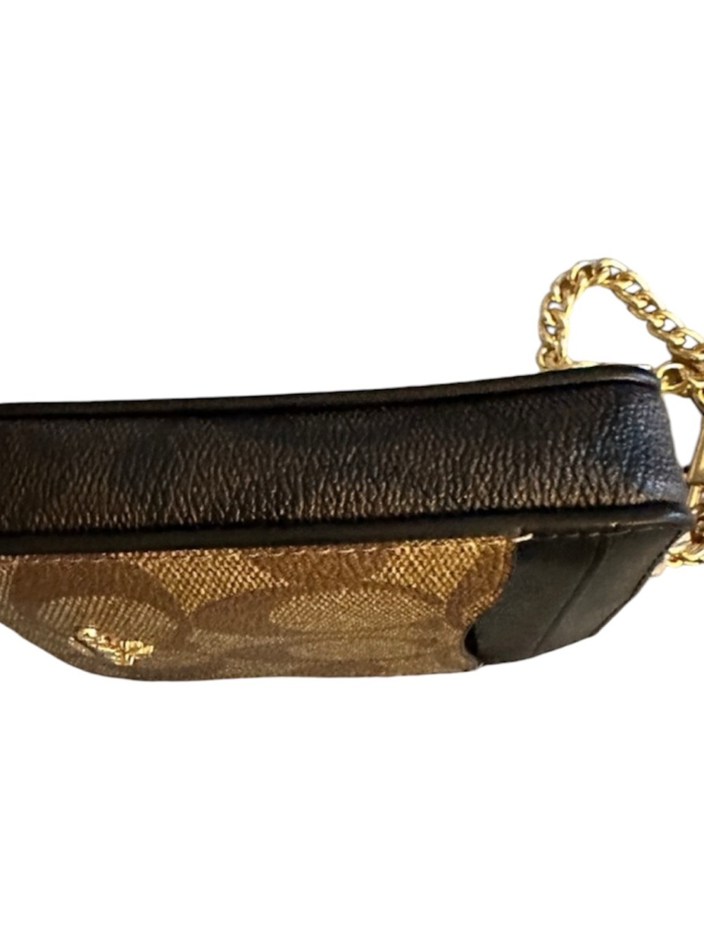 Coach Signature Brown and Zipped Card Holder Wallet - Picture 9 of 12